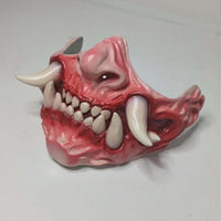 HKM-439571 Latex Half Face Horror Tooth Mask for Costumes and Parties