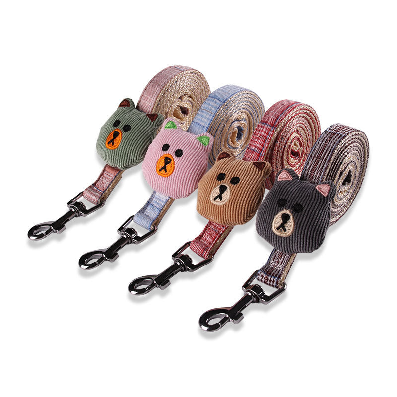 HKM-439635 Adjustable Dog Vest Leash for Small and Medium Dogs - Durable Cloth, 1.0m and 1.5m Lengths, Multiple Colors Available