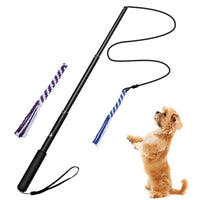 HKM-439891 Telescopic Funny Dog Stick Cat Teaser Pet Training Rod