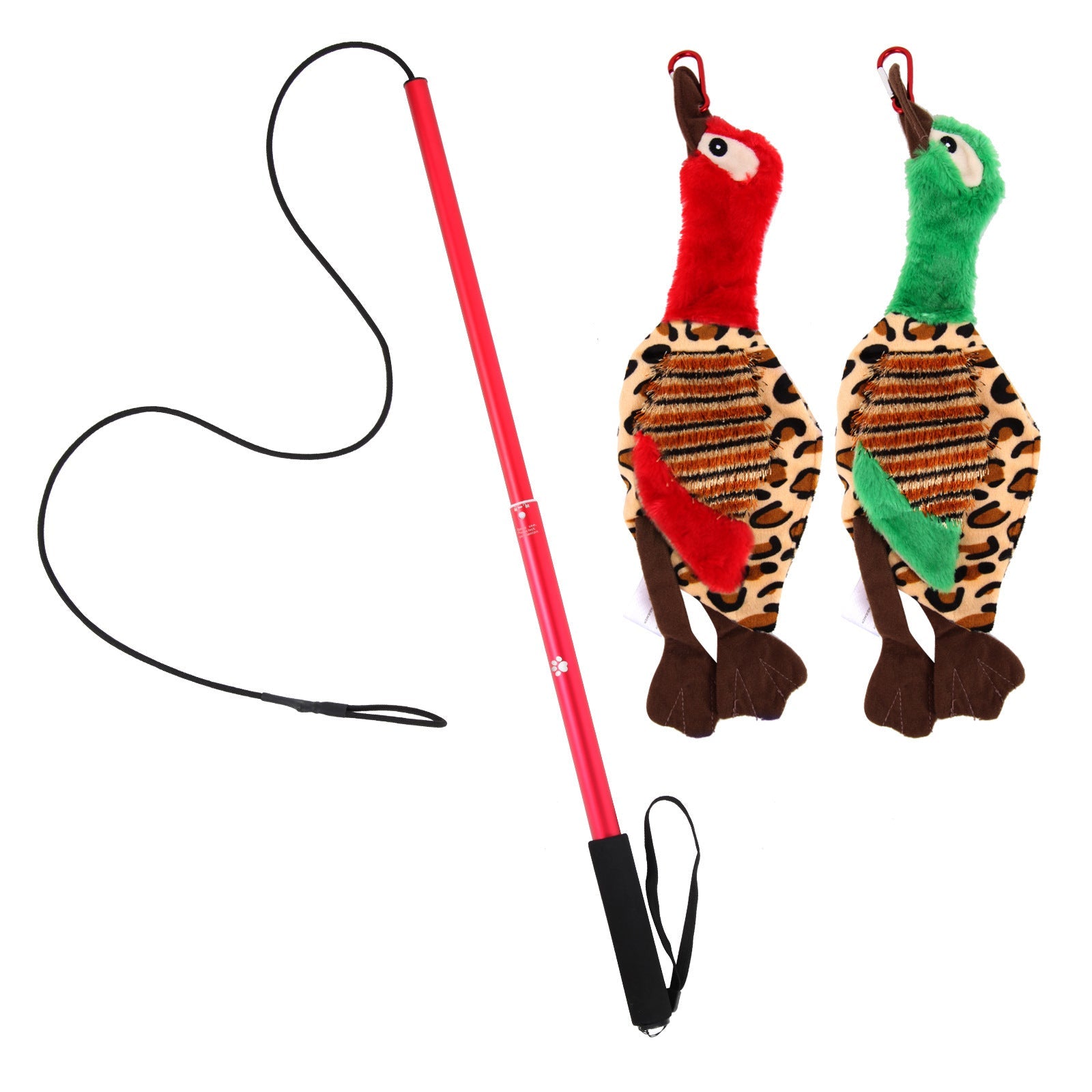 HKM-439891 Telescopic Funny Dog Stick Cat Teaser Pet Training Rod