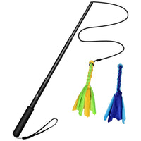 HKM-439891 Telescopic Funny Dog Stick Cat Teaser Pet Training Rod