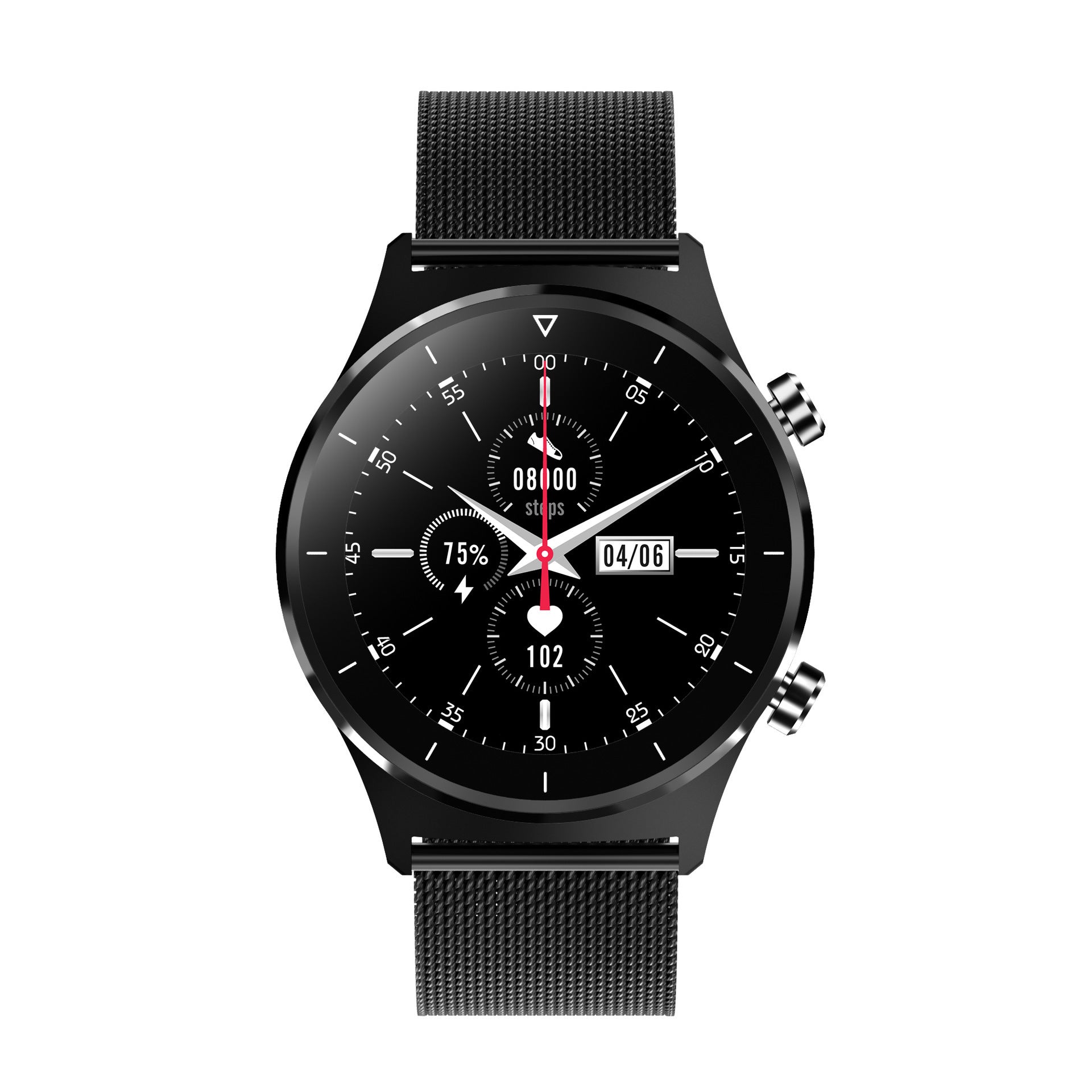 HKM-439955 Bluetooth Smart Bracelet with Pedometer, Heart Rate, Blood Pressure Monitoring, and Call Notifications