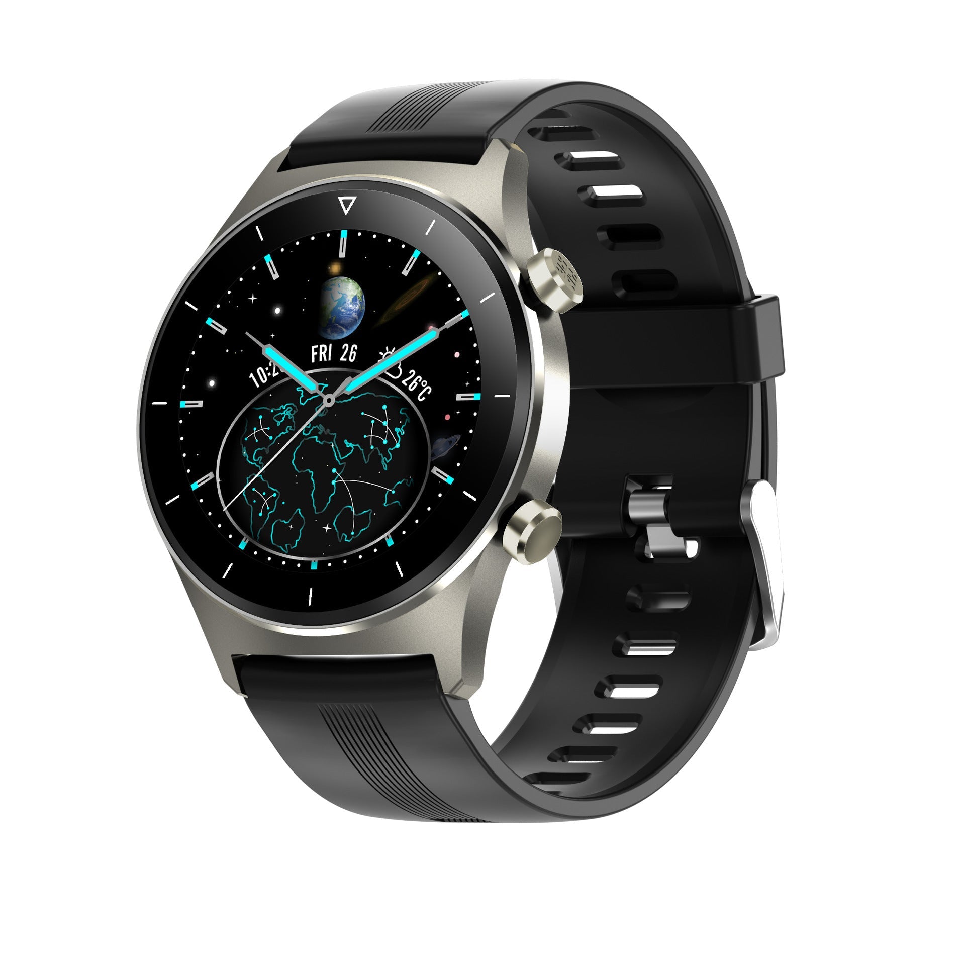 HKM-439955 Bluetooth Smart Bracelet with Pedometer, Heart Rate, Blood Pressure Monitoring, and Call Notifications