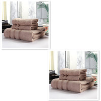 HKM-440019 Bamboo Fiber Towel Set - Antibacterial, Hypoallergenic, Soft & Highly Absorbent