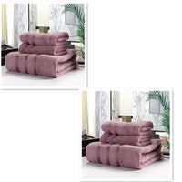 HKM-440019 Bamboo Fiber Towel Set - Antibacterial, Hypoallergenic, Soft & Highly Absorbent