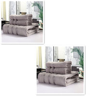 HKM-440019 Bamboo Fiber Towel Set - Antibacterial, Hypoallergenic, Soft & Highly Absorbent
