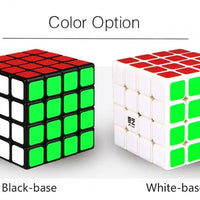 HKM-440019 Qiyi 4x4 Speed Cube Stickerless Magic Puzzle for All Ages, Smooth and Challenging Experience