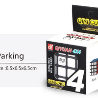 HKM-440019 Qiyi 4x4 Speed Cube Stickerless Magic Puzzle for All Ages, Smooth and Challenging Experience