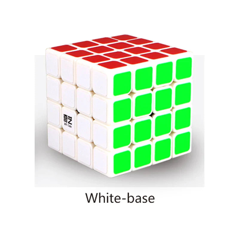 HKM-440019 Qiyi 4x4 Speed Cube Stickerless Magic Puzzle for All Ages, Smooth and Challenging Experience