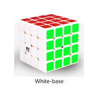 HKM-440019 Qiyi 4x4 Speed Cube Stickerless Magic Puzzle for All Ages, Smooth and Challenging Experience