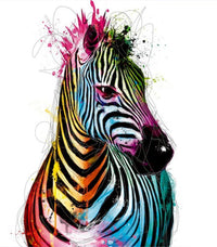 HKM-440275 Digital Zebra Oil Painting DIY Kit - Color Art Canvas for Adults (40x50, 50x65, 60x75)