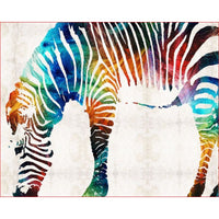 HKM-440275 Digital Zebra Oil Painting DIY Kit - Color Art Canvas for Adults (40x50, 50x65, 60x75)