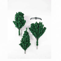 HKM-440403 6ft Green Christmas Tree with 1050 Branches, PVC Material, Easy Setup, Metal Base