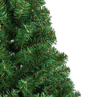 HKM-440403 6ft Green Christmas Tree with 1050 Branches, PVC Material, Easy Setup, Metal Base