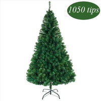 HKM-440403 6ft Green Christmas Tree with 1050 Branches, PVC Material, Easy Setup, Metal Base