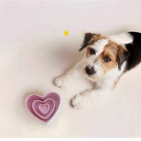 HKM-440467 Ceramic Slow Feed Bowl for Small & Medium Dogs - Anti-Choking Design for Healthy Eating