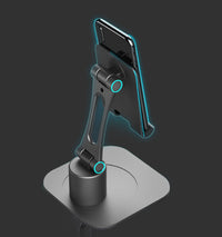 HKM-440659 Universal 360-Degree AI Face and Object Tracking Mobile Phone and Tablet Holder, Aluminum Alloy Construction