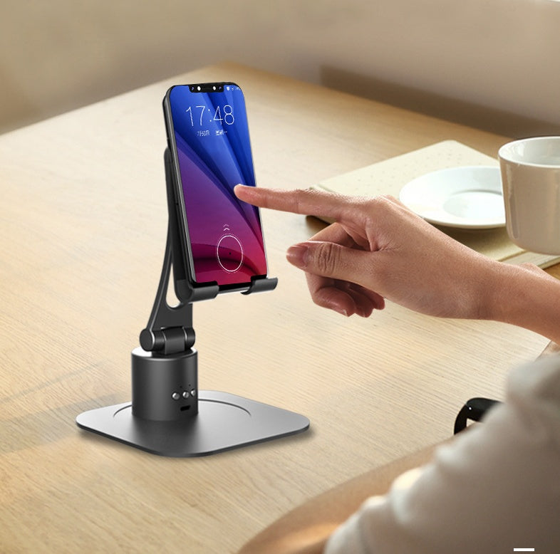 HKM-440659 Universal 360-Degree AI Face and Object Tracking Mobile Phone and Tablet Holder, Aluminum Alloy Construction
