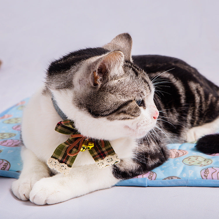HKM-440723 Cooling Pet Cat Ice Pad - Comfortable, Antibacterial, Skin-Friendly, and Breathable Nylon Fabric