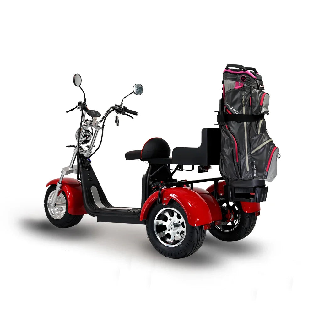 KTX-440787 2000W 3-Wheel Electric Scooter with 10-Inch Tires and Lithium Battery - 60V, 90km Range, 150kg Max Load
