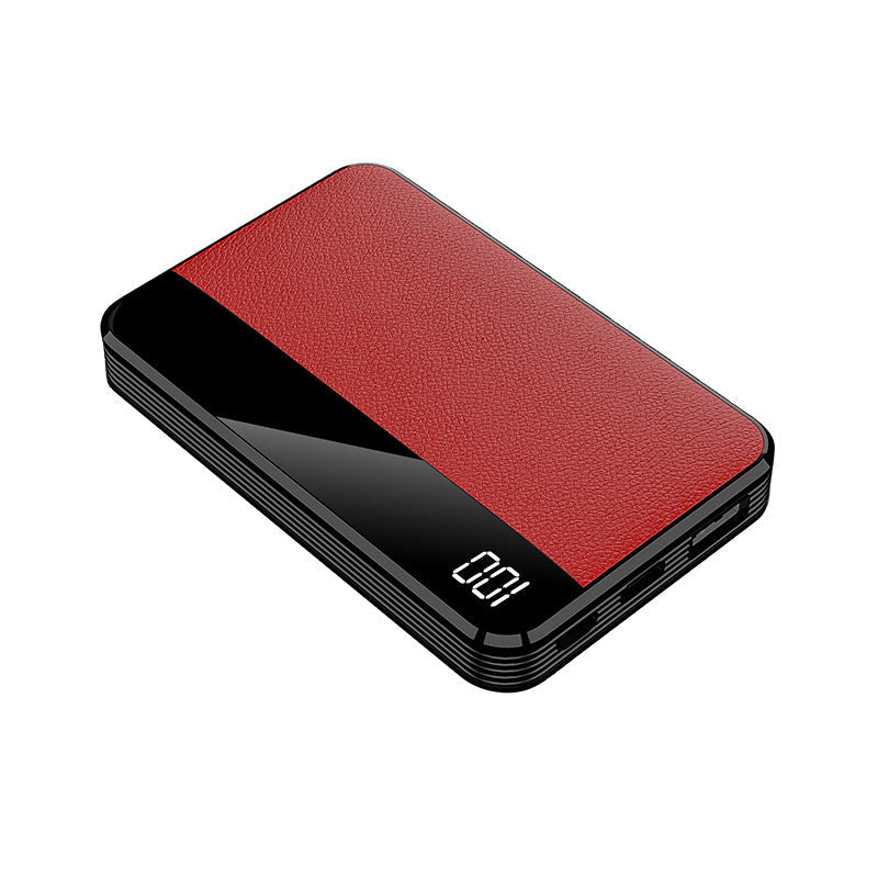 HKM-440851 Fast Charging 5000mAh Mobile Power Bank with LCD Display - Red, Black, Blue, Green, Brown