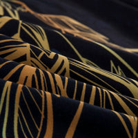 HKM-440915 Cross-border Gold Sticker Series Three-Piece Bed Set - Polyester, Reactive Print, Available in Black Gold