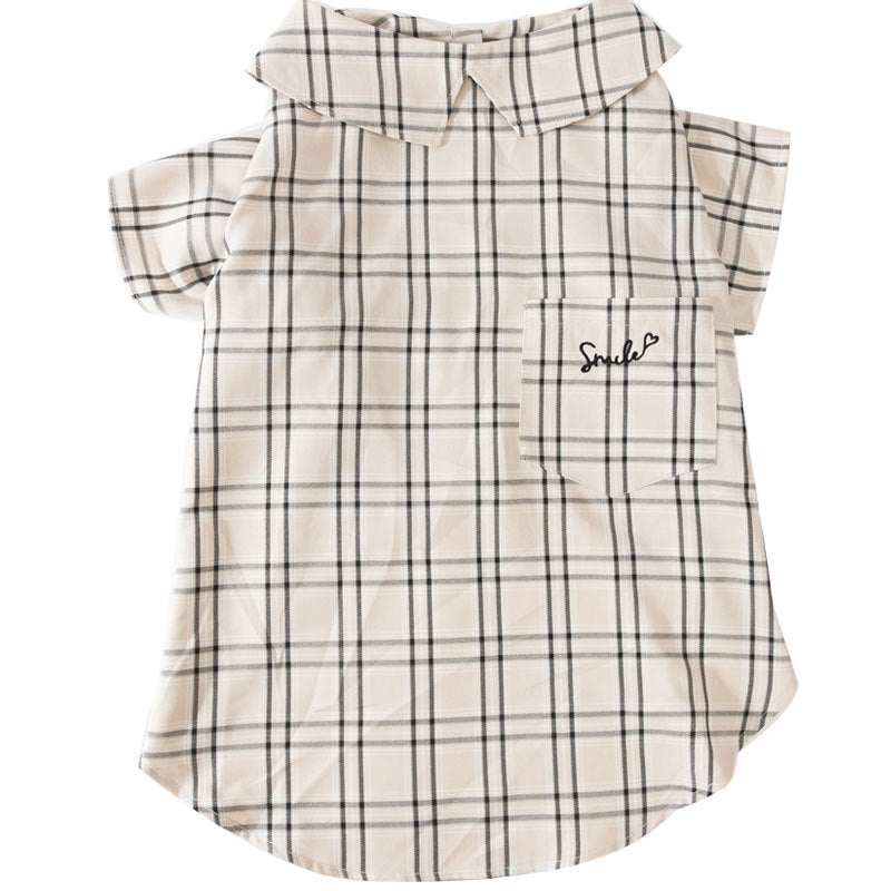 HKM-441107 Medium-Sized Golden Wool Dog Shirt in Brown and Yellow for Labradors