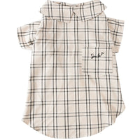 HKM-441107 Medium-Sized Golden Wool Dog Shirt in Brown and Yellow for Labradors