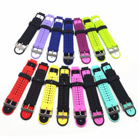 HKM-441107 Two-Color Silicone Watch Strap for Garmin Forerunner 235 - 22mm, Flexible TPU Material