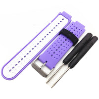 HKM-441107 Two-Color Silicone Watch Strap for Garmin Forerunner 235 - 22mm, Flexible TPU Material