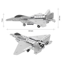 HKM-441171 Stainless Steel DIY Model Helicopter Building Block Set for Ages 8 and Up