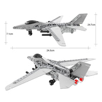HKM-441171 Stainless Steel DIY Model Helicopter Building Block Set for Ages 8 and Up