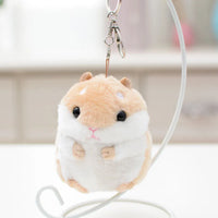 HKM-441427 Adorable Plush Hamster Keychain Toy - Cute Cartoon Animal Doll Accessory for Kids