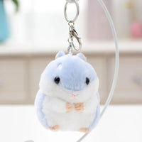 HKM-441427 Adorable Plush Hamster Keychain Toy - Cute Cartoon Animal Doll Accessory for Kids