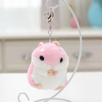 HKM-441427 Adorable Plush Hamster Keychain Toy - Cute Cartoon Animal Doll Accessory for Kids
