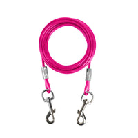 HKM-441427 Double-Headed Dog Leash with Steel Wire Chain – Ideal for Walking Two Dogs
