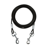 HKM-441427 Double-Headed Dog Leash with Steel Wire Chain – Ideal for Walking Two Dogs