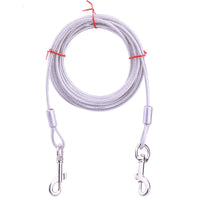 HKM-441427 Double-Headed Dog Leash with Steel Wire Chain – Ideal for Walking Two Dogs