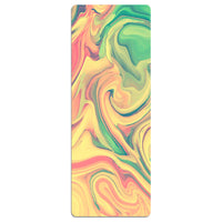 HKM-441491 Foldable Portable Non-Slip Yoga Mat with Geometric Patterns and Colorful Designs