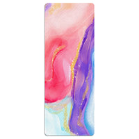 HKM-441491 Foldable Portable Non-Slip Yoga Mat with Geometric Patterns and Colorful Designs
