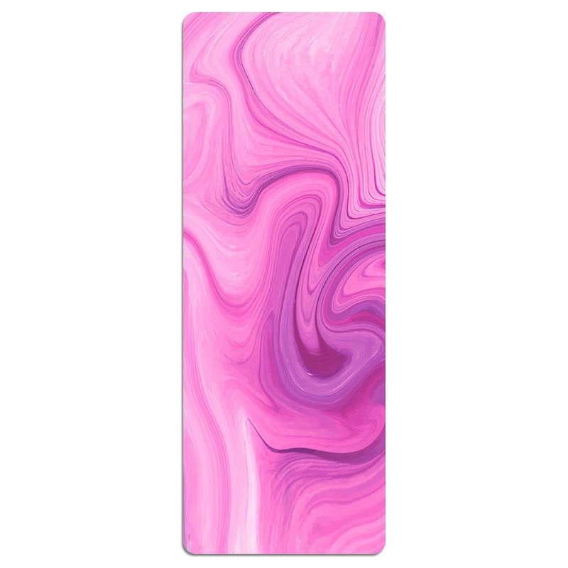 HKM-441491 Foldable Portable Non-Slip Yoga Mat with Geometric Patterns and Colorful Designs