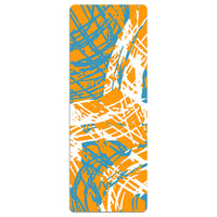 HKM-441491 Foldable Portable Non-Slip Yoga Mat with Geometric Patterns and Colorful Designs