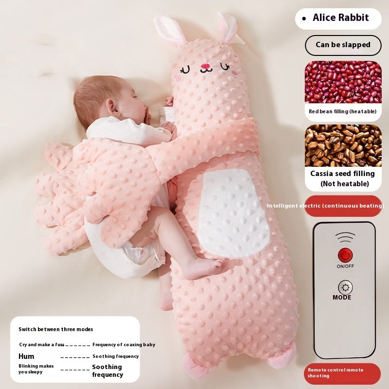 HKM-441555 Big White Geese Baby Soothing Pillow for Comfort and Relaxation