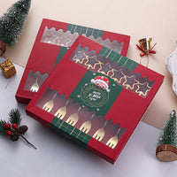 HKM-441555 Golden Five-pointed Star Dessert Fork Set – Stainless Steel, 4 or 6 Pieces, Gift-Ready Boxes in Red or Green for Various Occasions