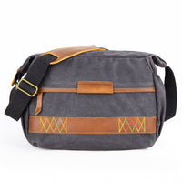 HKM-441619 Waterproof Canvas Messenger Bag for SLR Cameras, Soft Handle, Multiple Colors