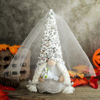 HKM-441683 Creative Wedding Dwarf Faceless Doll for Table Decoration - Groom and Bride Styles