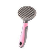 HKM-441683 Pet Steel Needle Brush - Durable Plastic Grooming Tool in Blue and Pink