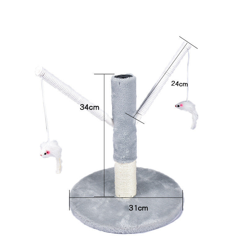 HKM-441747 Cat Climbing Frame with Integrated Scratching Post in Various Colors