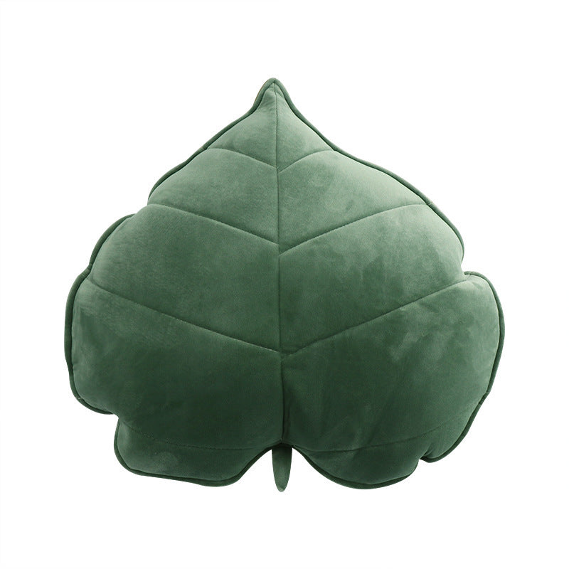 HKM-441875 3D Leaf Shape Sofa Bed Throw Cushion for Kids Room and Outdoor Use