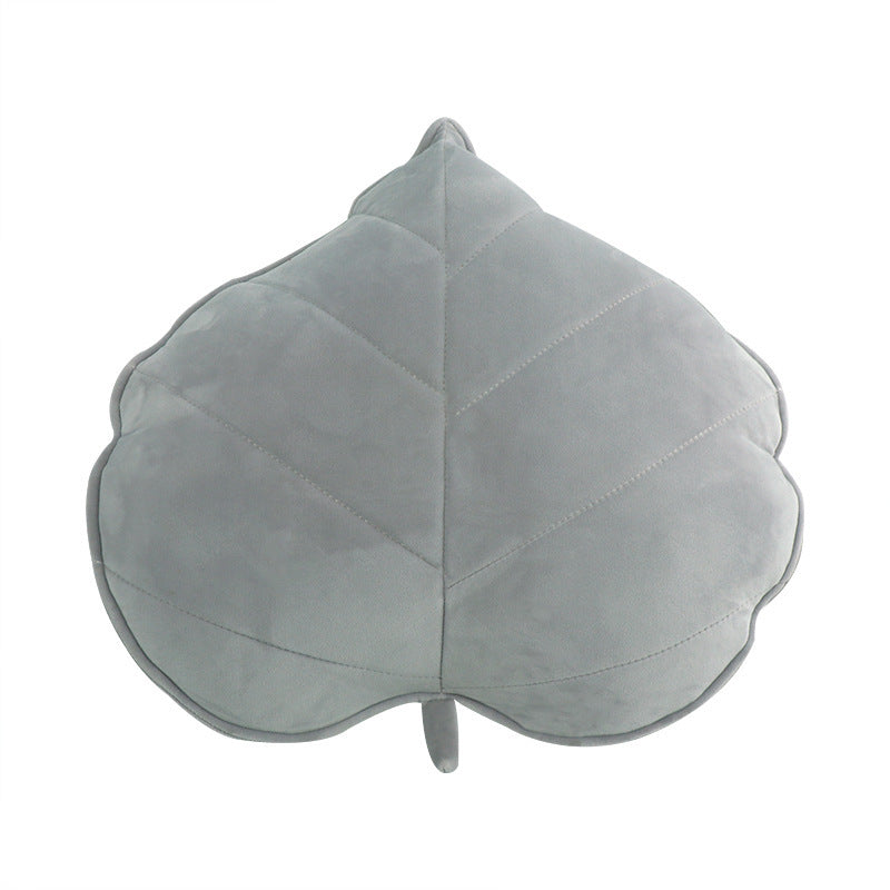HKM-441875 3D Leaf Shape Sofa Bed Throw Cushion for Kids Room and Outdoor Use
